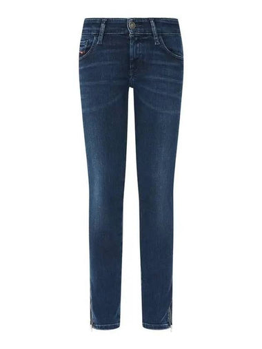 Zipper Slit Super Skinny Denim Pants SLANDY Dark Indigo - DIESEL - BALAAN 1