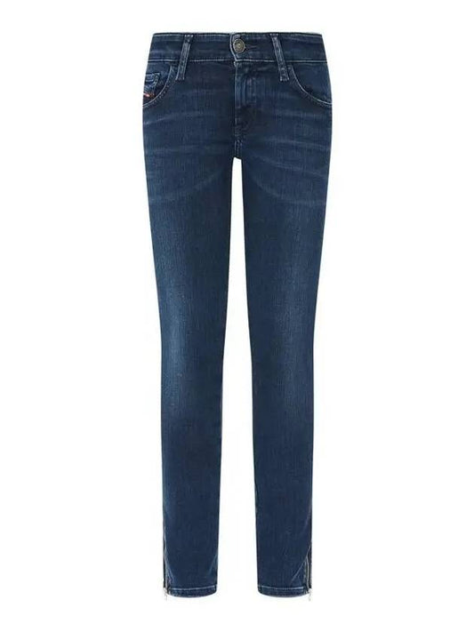 Zipper Slit Super Skinny Denim Pants SLANDY Dark Indigo - DIESEL - BALAAN 1