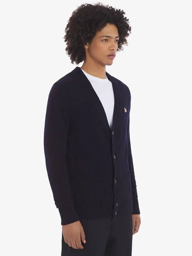 Baby Fox Patch Cosy Cardigan Navy - MAISON KITSUNE - BALAAN 5