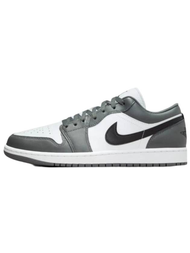 Air Jordan 1 Low M Iron Gray White Black 553558 152 - NIKE - BALAAN 1