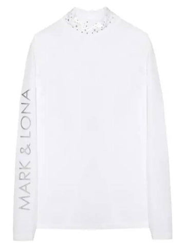 Women s Lux Velor Mock Neck Shirt Golf Long Sleeve Tee T - MARK & LONA - BALAAN 1