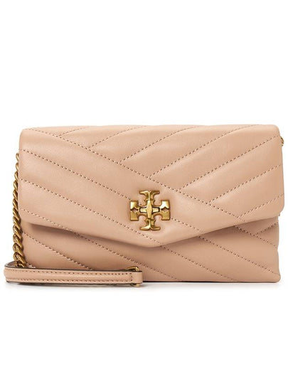 Kira Chevron Chain Long Wallet Sand - TORY BURCH - BALAAN 2