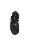 Triangle Logo Fisherman Rubber Sandals Black - PRADA - BALAAN 5