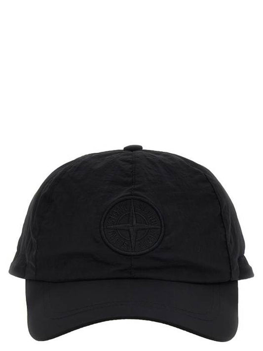 Nylon Logo Ball Cap Black - STONE ISLAND - BALAAN 1