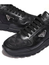 Leather Re-Nylon High Top Sneakers Black - PRADA - BALAAN 10