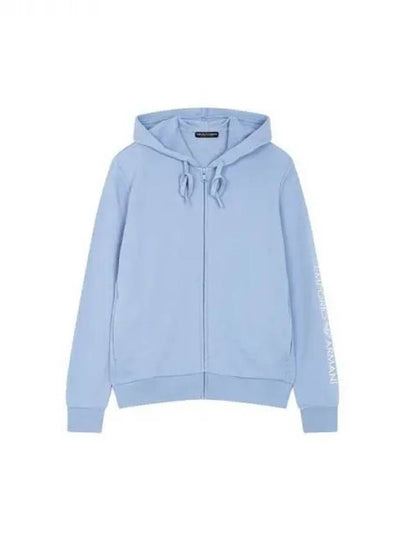 UNDERWEAR Women s Embroidered Logo Lounge Hooded Zip up Blue 271232 - EMPORIO ARMANI - BALAAN 1