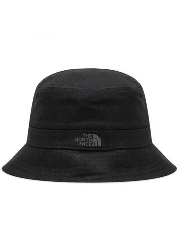 Mountain Embroidered Logo Bucket Hat Black - THE NORTH FACE - BALAAN 1