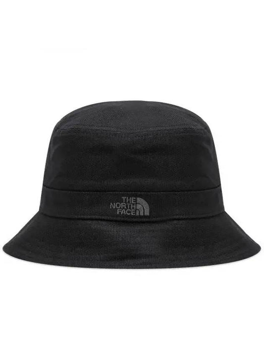 Mountain Embroidered Logo Bucket Hat Black - THE NORTH FACE - BALAAN 1