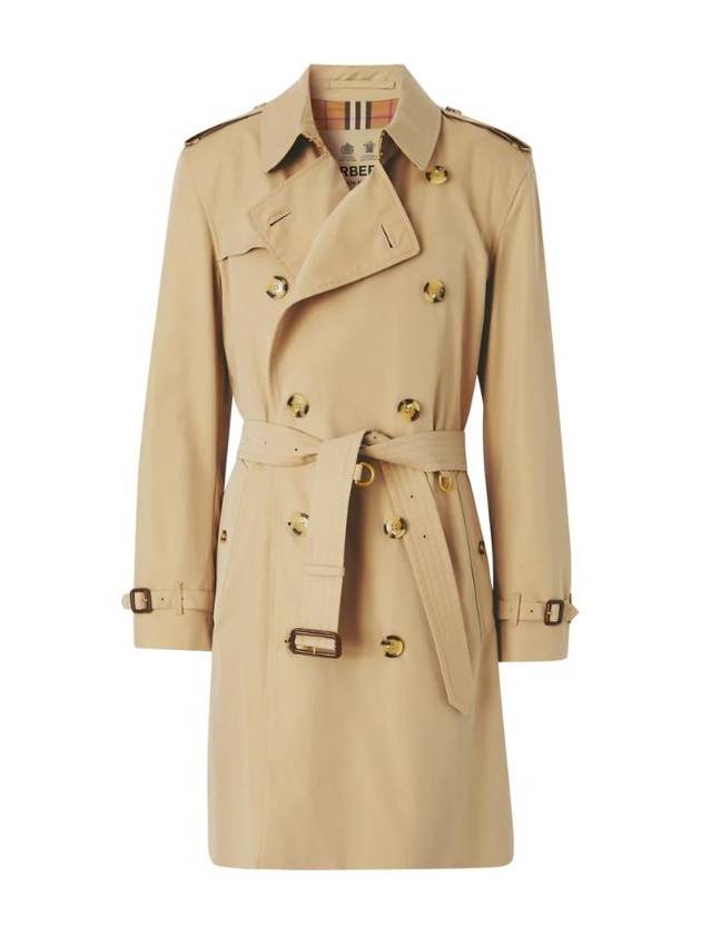 SS24 KENSINGTON MID trench coat 8079388 A1366HONEY - BURBERRY - BALAAN 1