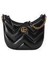 Marmont Small Leather Shoulder Bag Black - GUCCI - BALAAN 2