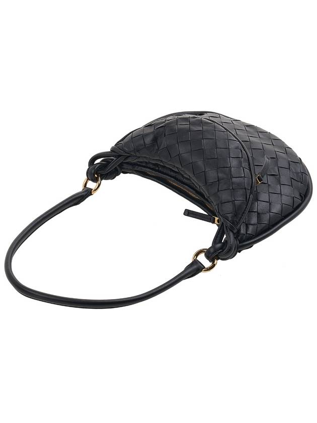 Intrecciato Gemelli Small Shoulder Bag Black - BOTTEGA VENETA - BALAAN 5