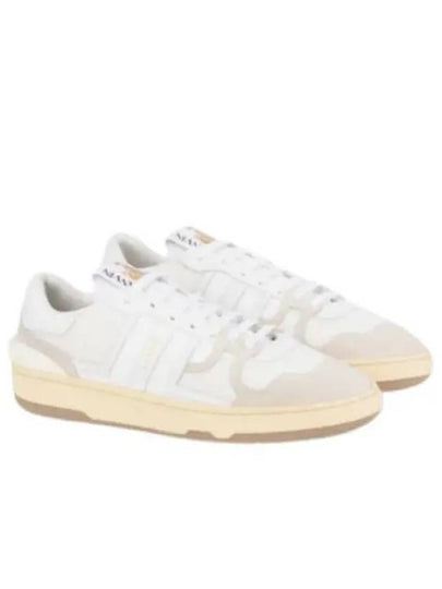 Clay Lace-Up Low Top Sneakers White - LANVIN - BALAAN 2