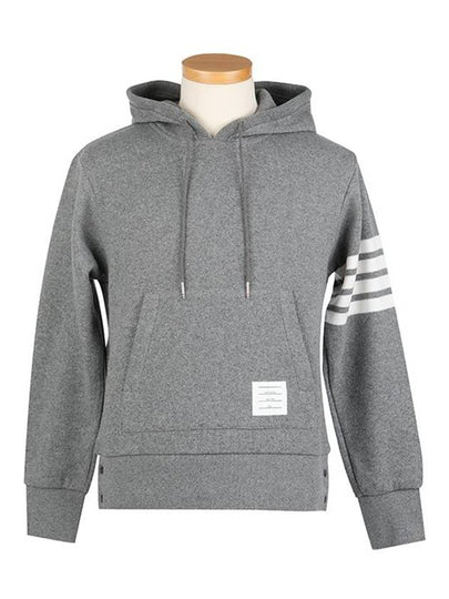 4 Bar Stripe Cashmere Hoodie Grey - THOM BROWNE - BALAAN 2