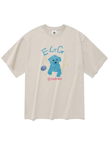 Egg short sleeve t shirt beige - RADINEO - BALAAN 1