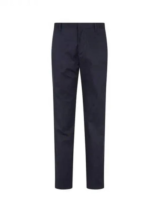 Men s Tapered Stretch Cotton Pants Navy 271447 - EMPORIO ARMANI - BALAAN 1