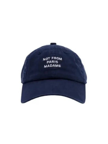 Drol de Monsieur NFPM logo embroidered ball cap navy green BCP100CO027 - DROLE DE MONSIEUR - BALAAN 1