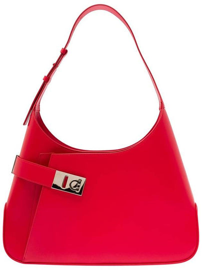 Calfskin Hobo Shoulder Bag Red - SALVATORE FERRAGAMO - BALAAN 2