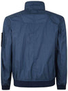 Compass Badge Pleated Windbreaker Dark Blue - STONE ISLAND - BALAAN 3