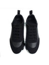 Bouncing Leather Low Top Sneakers Noir - HERMES - BALAAN 3