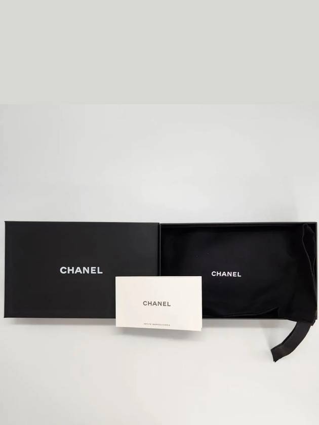 Gold CC Logo Small Calfskin Pouch Bag Black - CHANEL - BALAAN 8