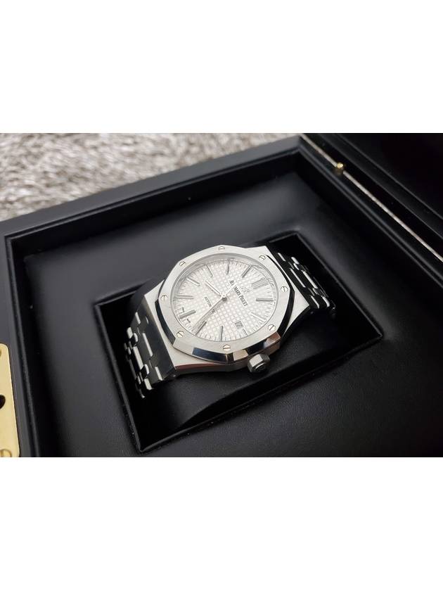 Steel white plate 15400 16 years - AUDEMARS PIGUET - BALAAN 6