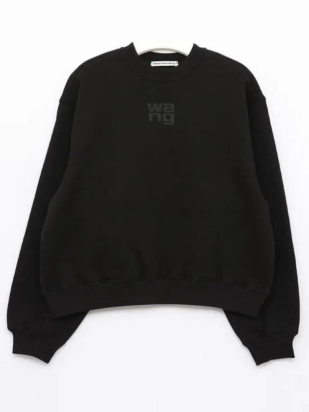 Logo Print Sweatshirt Black - ALEXANDER WANG - BALAAN 3