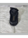 CC Logo Velcro Sandals Black - CHANEL - BALAAN 5