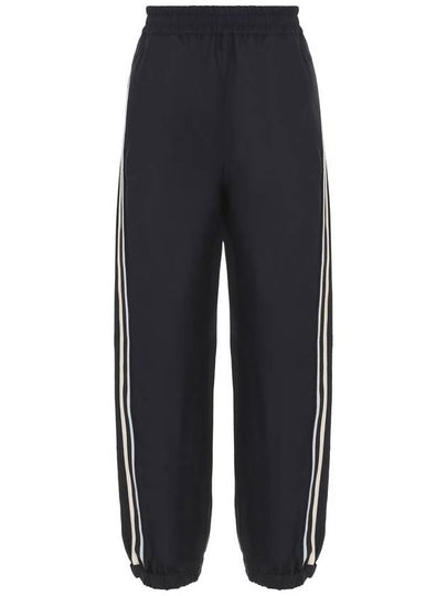 Twill Logo Jogger Track Pants Dark Blue - MONCLER - BALAAN 2