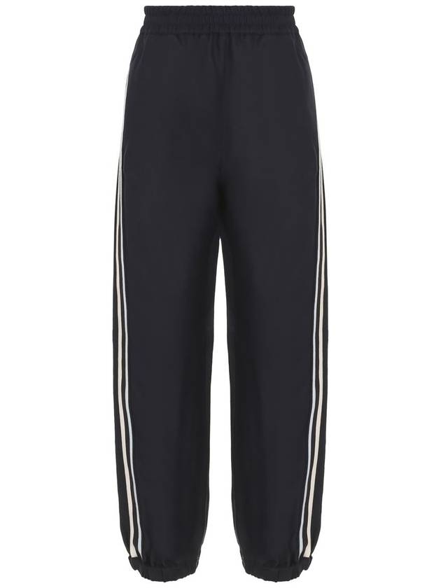 Twill Logo Jogger Track Pants Dark Blue - MONCLER - BALAAN 2