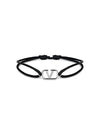 Valentino 4Y2J0M96 DTK 0NO J0M96 Garavani V logo cotton bracelet - RED VALENTINO - BALAAN 1