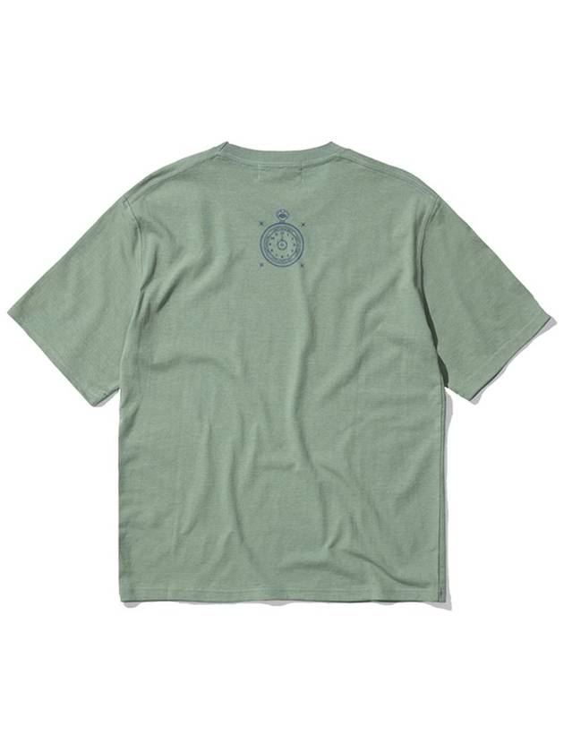 Regular Fit Big Logo T-Shirt Dusty Green - IL TEMPO SELECT SHOP - BALAAN 3