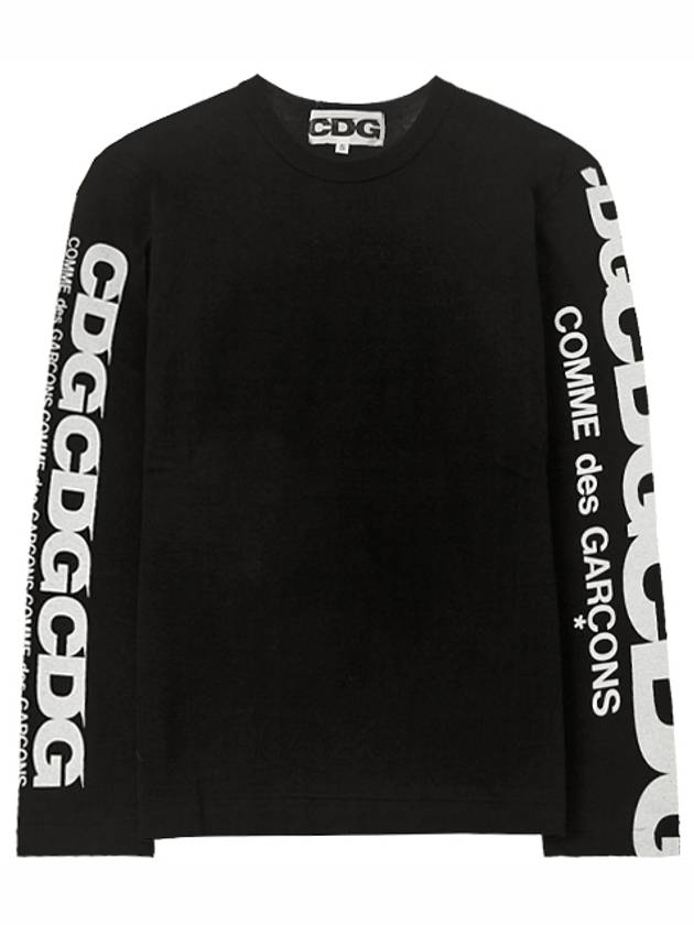 logo long sleeve t-shirt black - COMME DES GARCONS - BALAAN 2