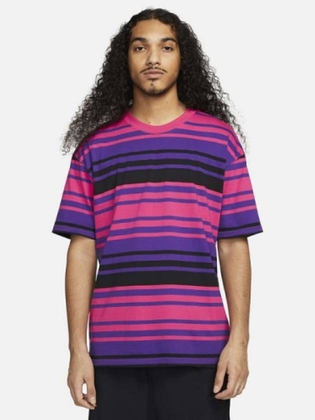 01DN7306547SBStriped TshirtPurple Black - NIKE - BALAAN 1