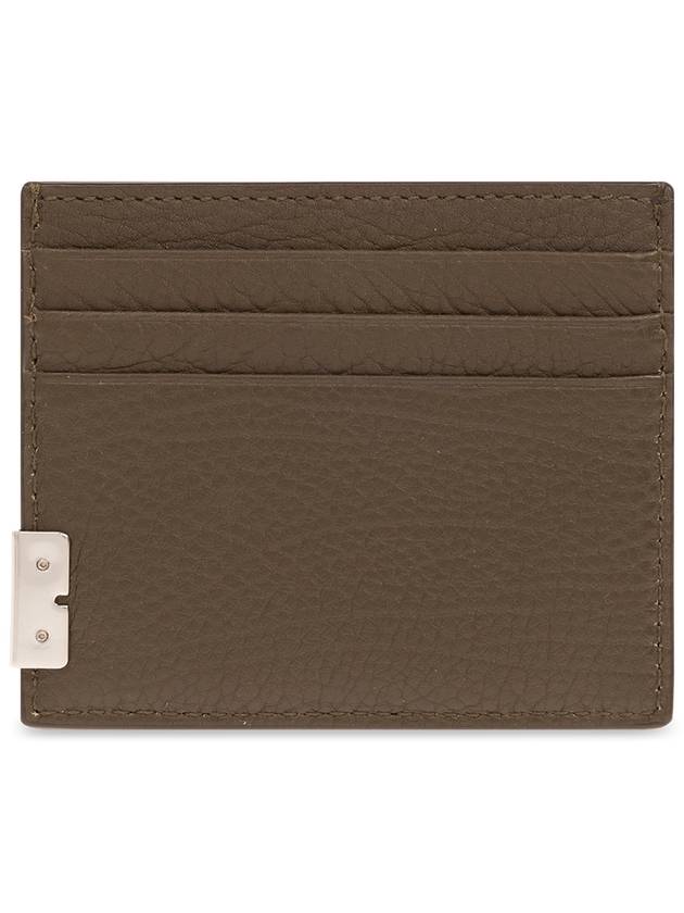 Tall B Leather Card Wallet Brown - BURBERRY - BALAAN 3