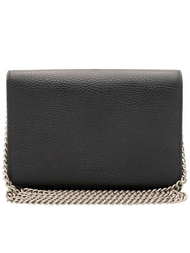 Black Structured Leather Dionysus Mini WOC Chain Wallet Crossbody Bag - GUCCI - BALAAN 3