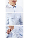 Men's Two Pocket Long Sleeve Shirt Light Blue - BALMAIN - BALAAN 5