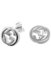 YBD479227001 Interlocking G Silver Earrings - GUCCI - BALAAN 2