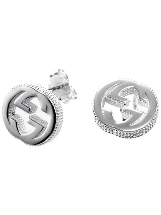 YBD479227001 Interlocking G Silver Earrings - GUCCI - BALAAN 1