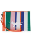 Maison Kitsune Women's Multi-Stripe Pouch KU05548WE4006 MS - MAISON KITSUNE - BALAAN 1