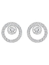 Constella Stud Earrings Silver - SWAROVSKI - BALAAN 2