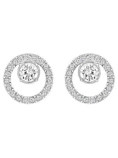 Constella Stud Earrings Silver - SWAROVSKI - BALAAN 2