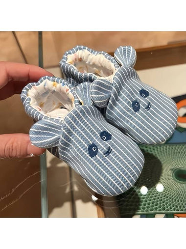 Baby Baby Shoes PASSE PASSE Booties Blue H1099319M - HERMES - BALAAN 1