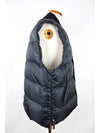 Diagonal gold padded vest navy 5 - THOM BROWNE - BALAAN 5