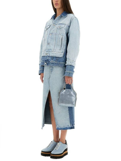 Stella McCartney Denim Skirt With Contrasting Panel - STELLA MCCARTNEY - BALAAN 2