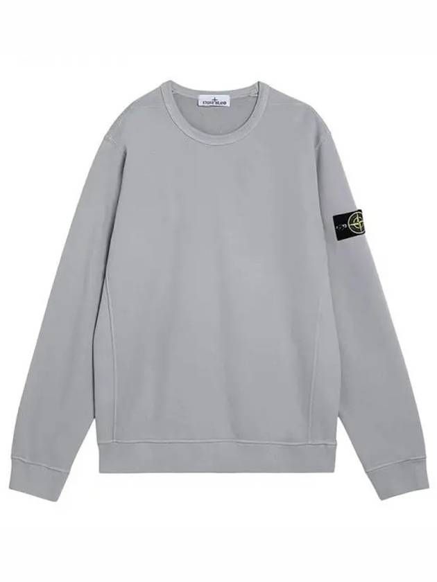 Wappen Patch Crew Neck Cotton Sweatshirt Grey - STONE ISLAND - BALAAN 2