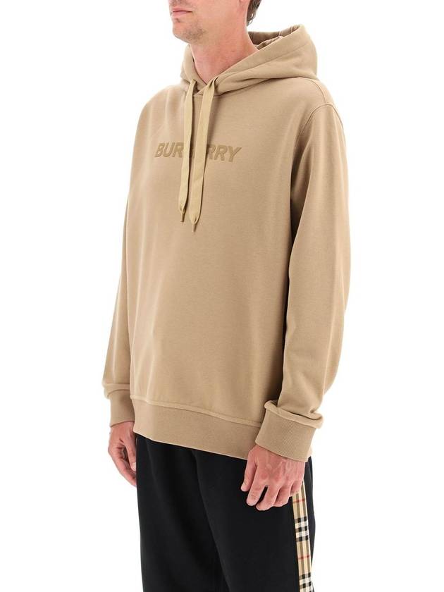 Logo Print Ansdell Hoodie Beige - BURBERRY - BALAAN 5