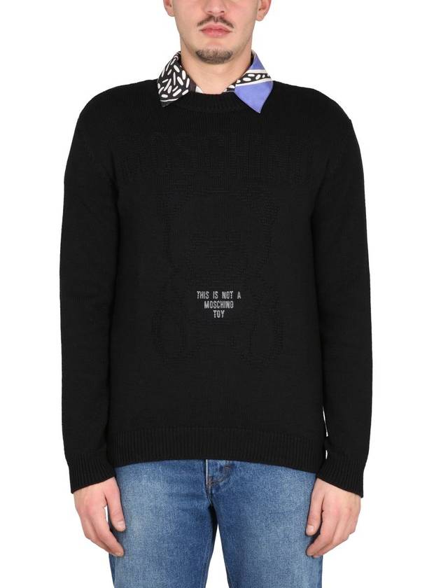 Sweater 09262003 0555 BLACK - MOSCHINO - BALAAN 2