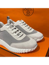 Women's Bouncing Sneakers Gray Mesh H Beige Twotone - HERMES - BALAAN 6