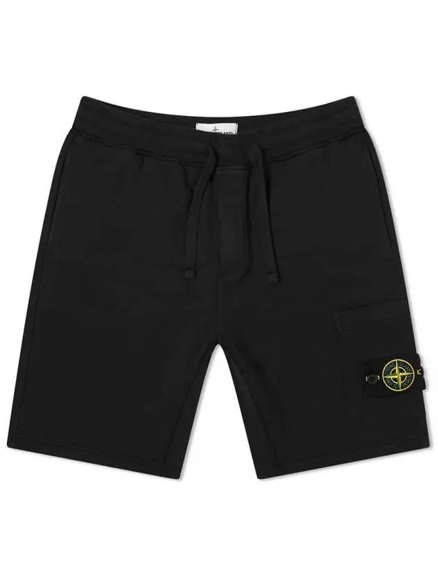 Men's Wappen Training Shorts Black - STONE ISLAND - BALAAN 3