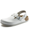 Tokio Super Grip Natural Leather Strap Sandals White - BIRKENSTOCK - BALAAN 2